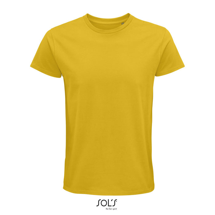Tee shirt coton bio publicitaire homme 175g - PIONEER Jaune 1